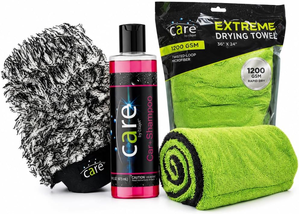 Car Wash Kit, Aviation-Grade Car Cleaning Supplies for Exterior