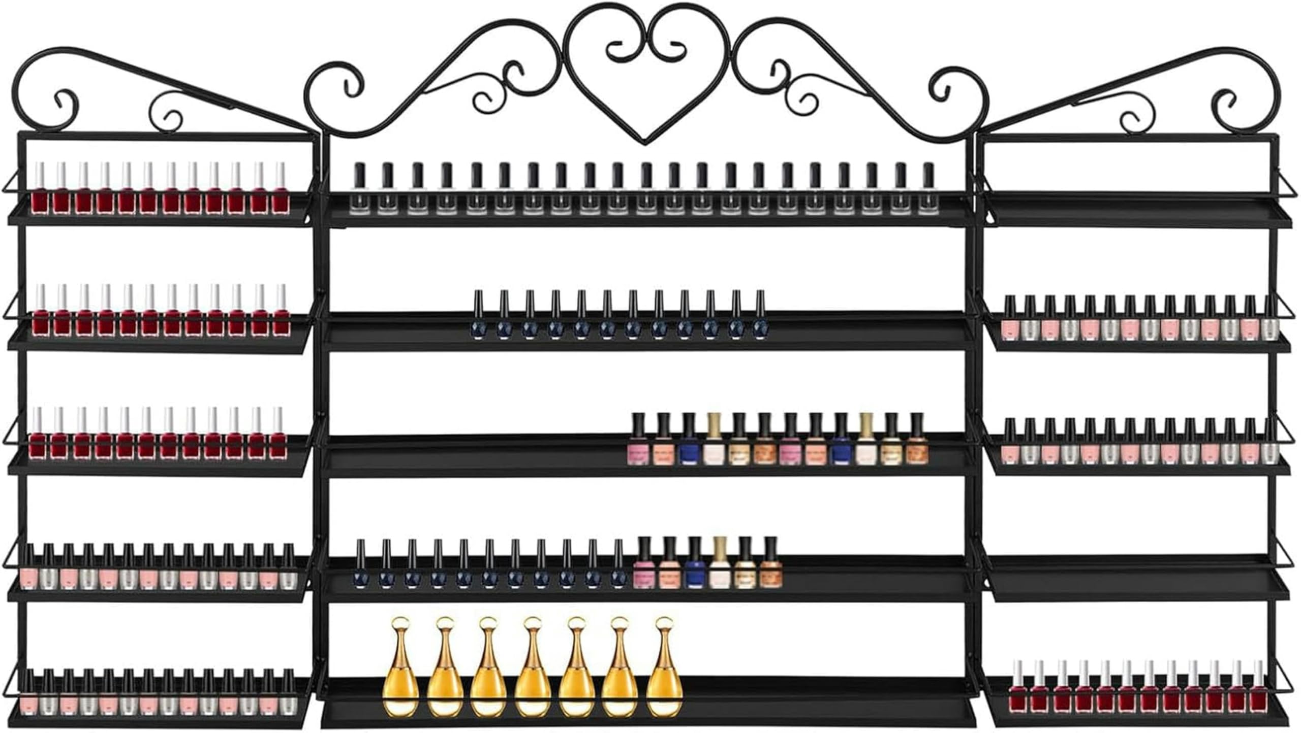 Étagère vernis à ongles en métal pour créer un véritable bar à ongles à la maison