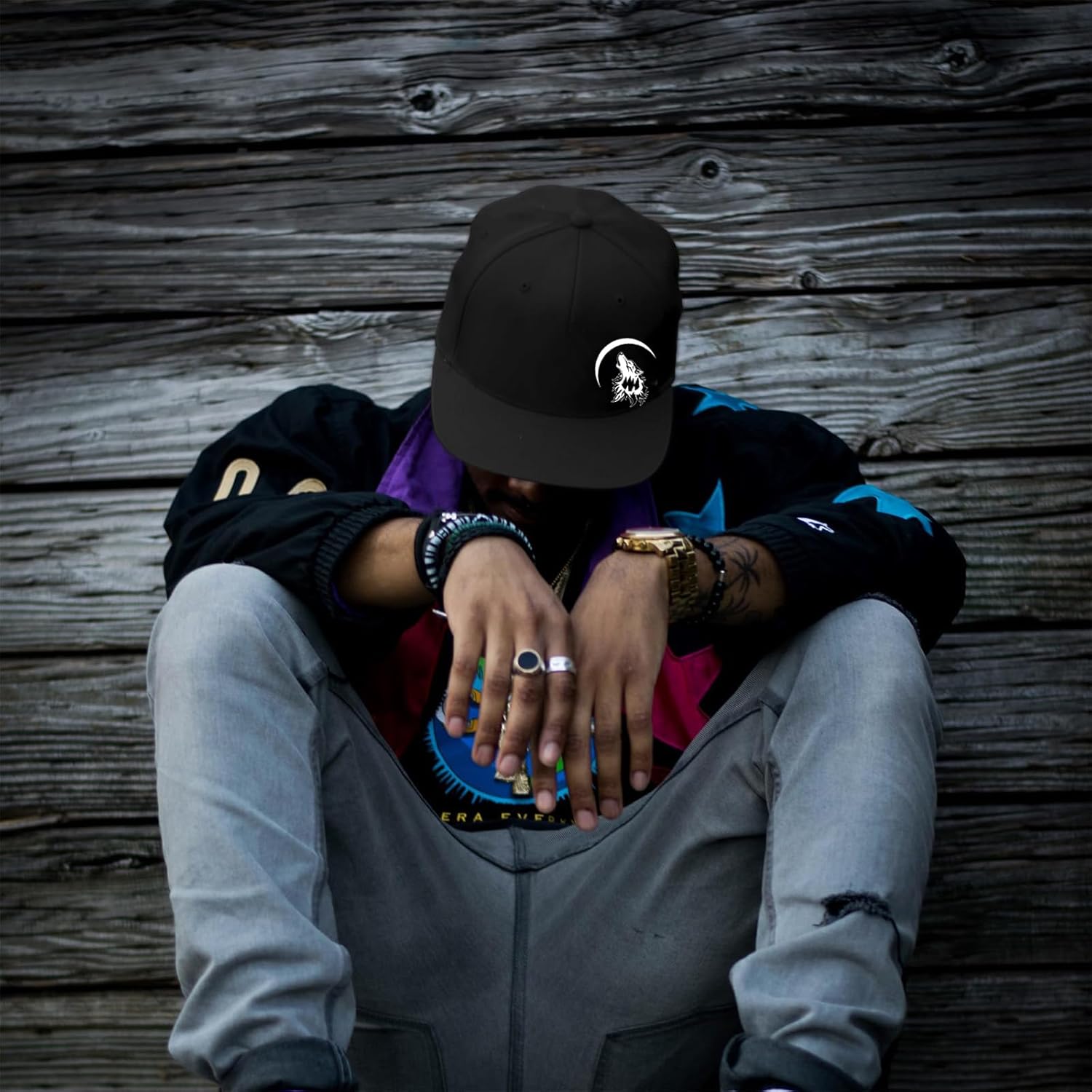 Snapback Flat Bill Fitted Hats for Men - Skateboard Accessories - Image 2