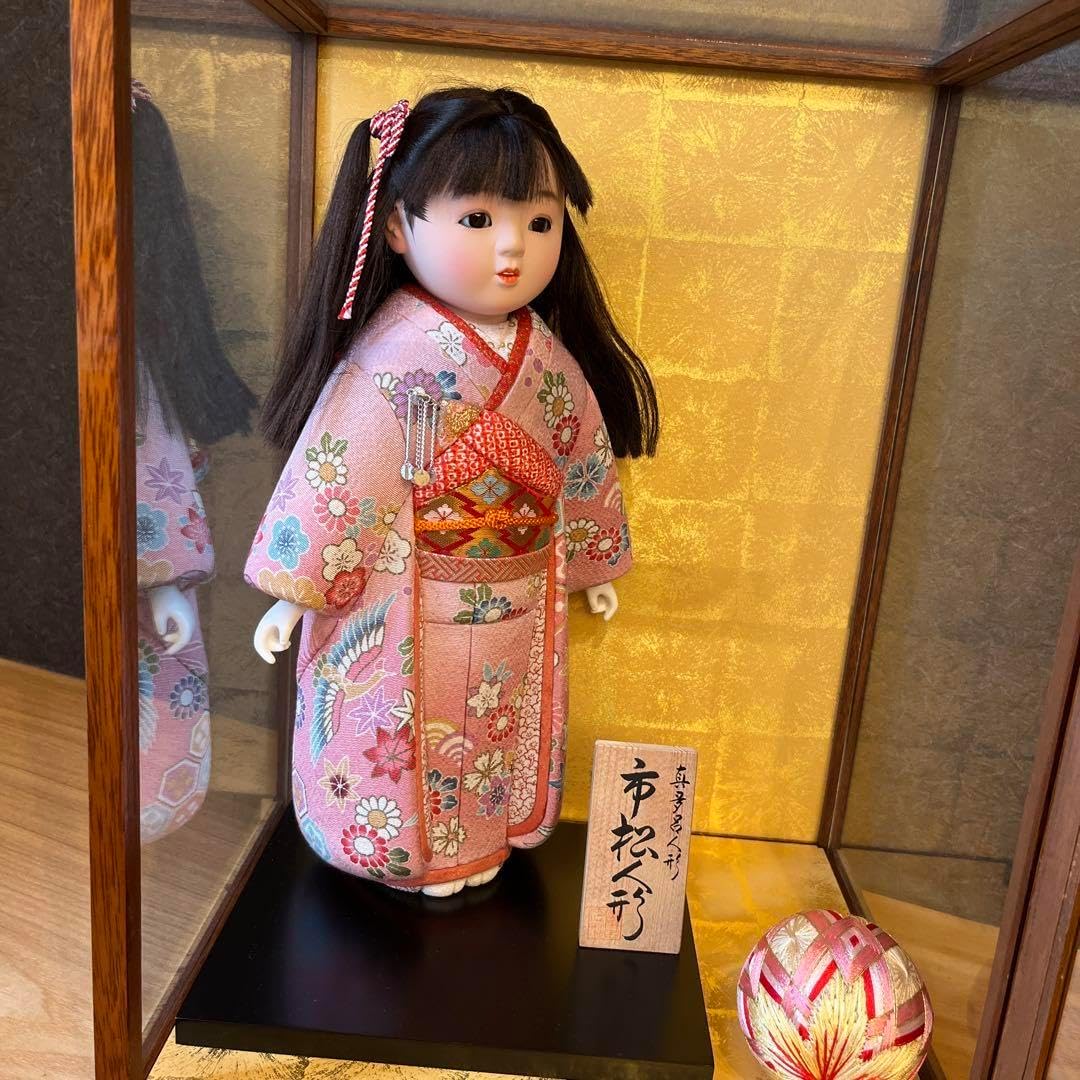 松乾斎東光作 市松人形 42センチ銀座かぶきや