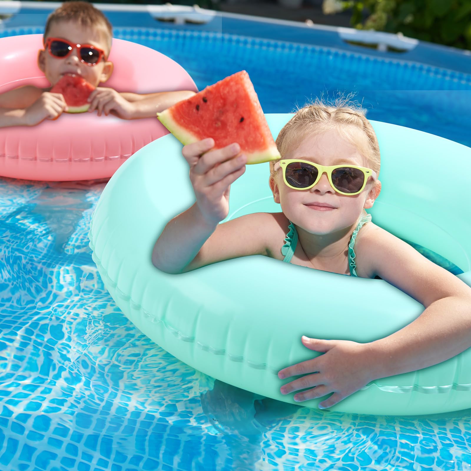 Extra Grande] Flotadores Inflables De Piscina Para Adultos, Flotador De Tumbona De Piscina Con Dos Portavasos Y Respaldo, Silla Flotante De Balsa De Piscina Para Piscina, Playa, Lago, Fiesta De Luau