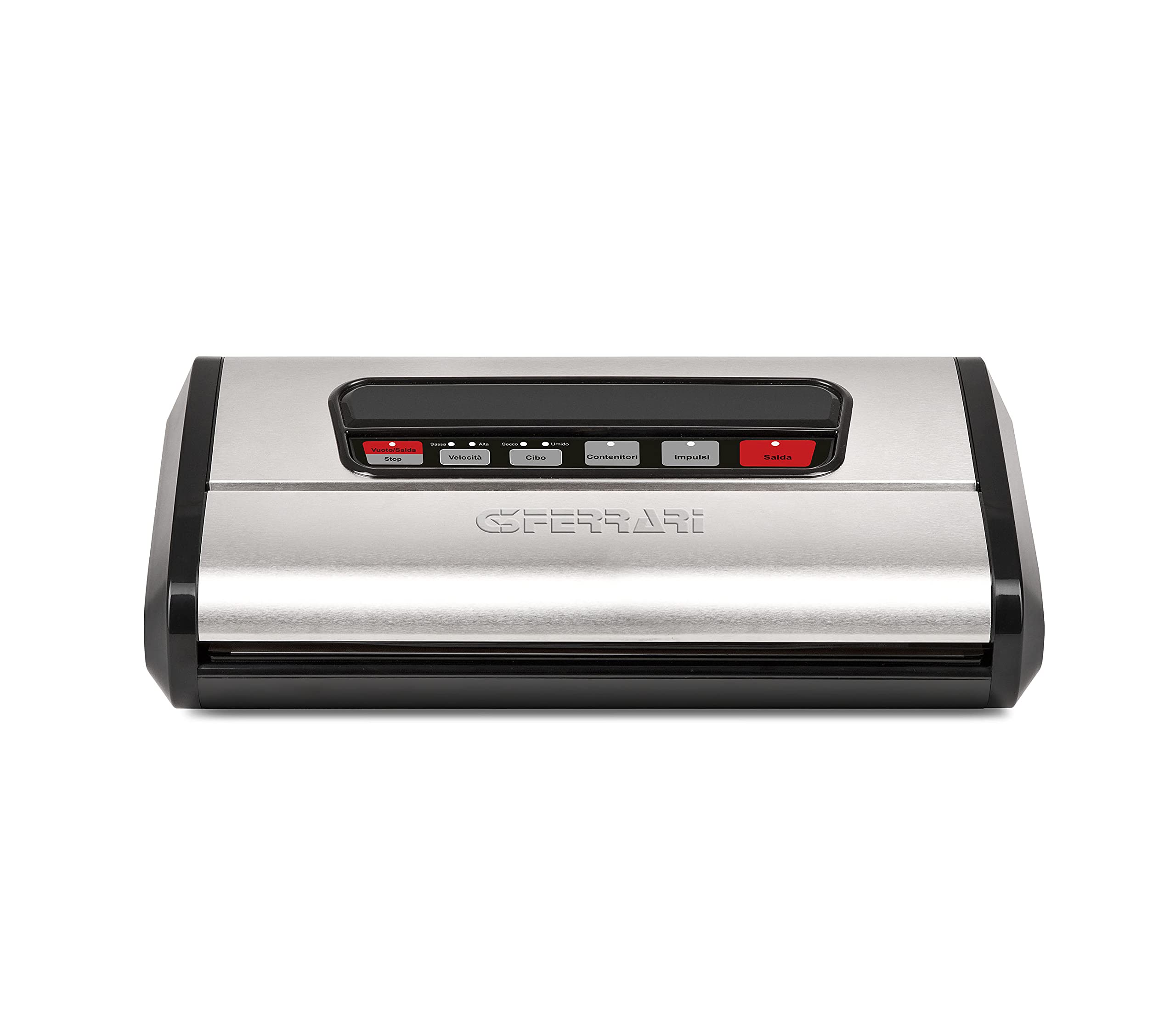 G3 Ferrari G20131 Express Vac Macchina per Sottovuoto, Forza Aspirante -850 Mbar, 165 Watt, Corpo Inox, Doppia Pompa, Doppia Saldatura, 3 Funzioni, Funzionamento Automatico