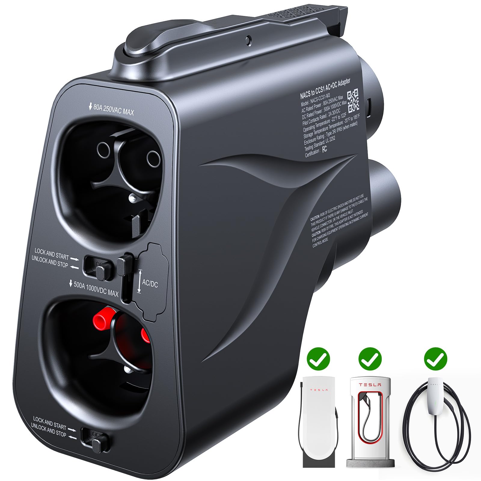 Photo 1 of Raylix 2-in-1 Tesla to CCS1/J1772 Adapter