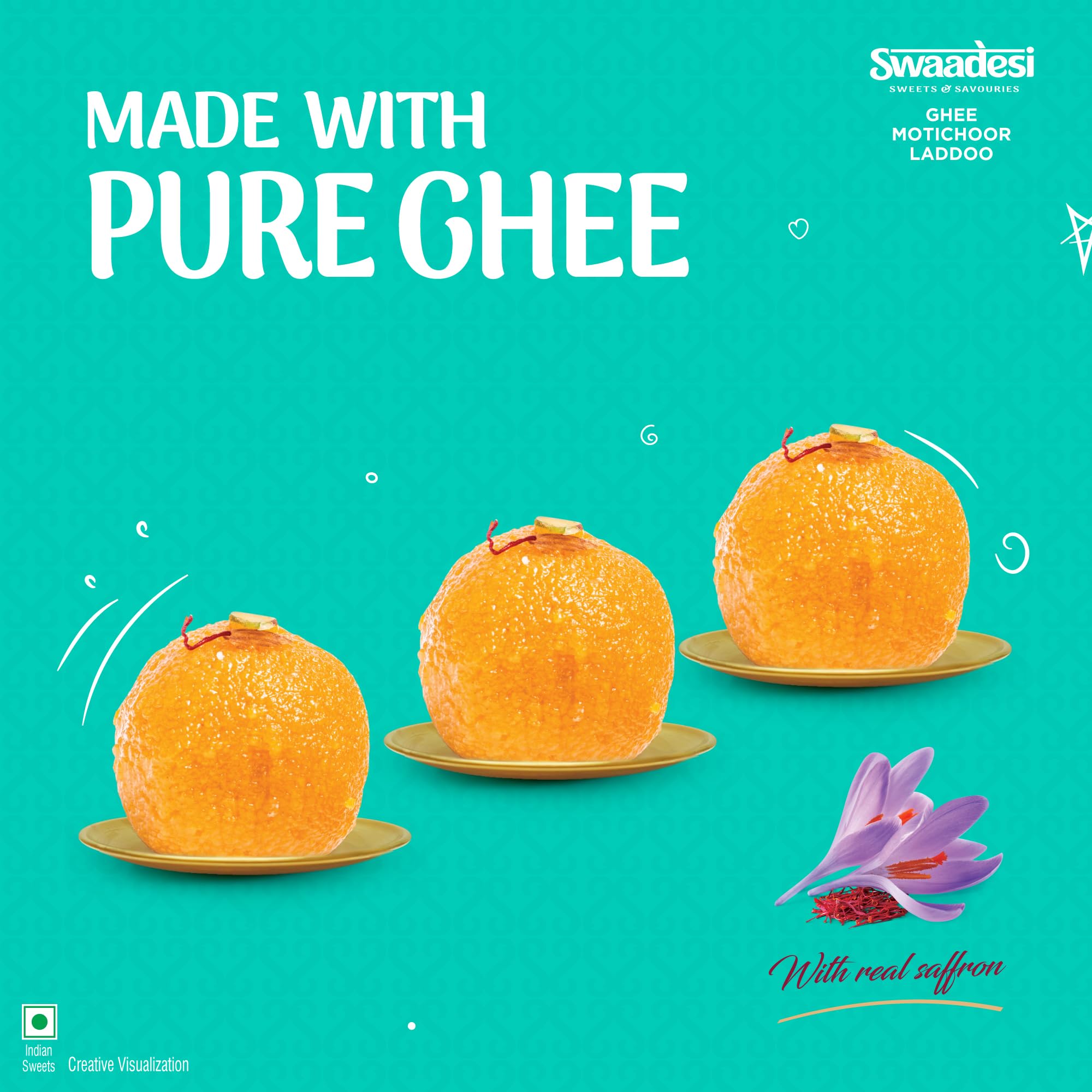 Unibic Swaadesi Ghee Mothichoor Laddoo - Fasting Special - Image 4 thumbnail