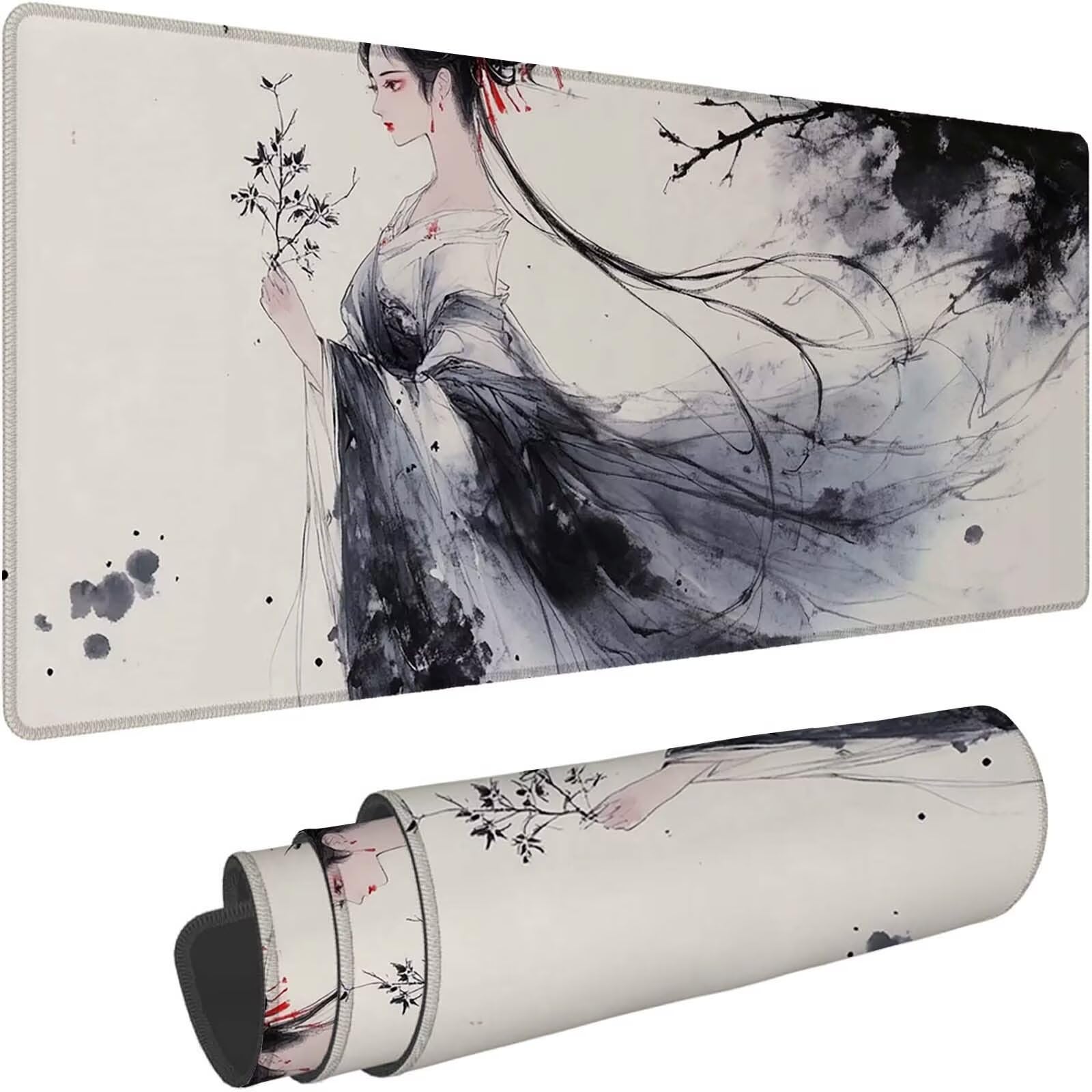 Tappetino Mouse 900x450mm | Superficie Ultra-Liscia | Crema 0-z574