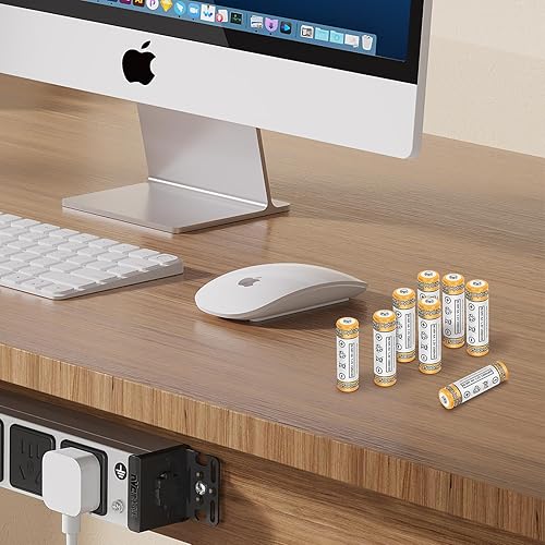 Miniatura 7 de NiMH - Paquete de 8 baterías recargables AA, 1.2 V 1500 mAh Ni-MH precargadas doble A para luz solar, control remoto de TV, radio, linterna