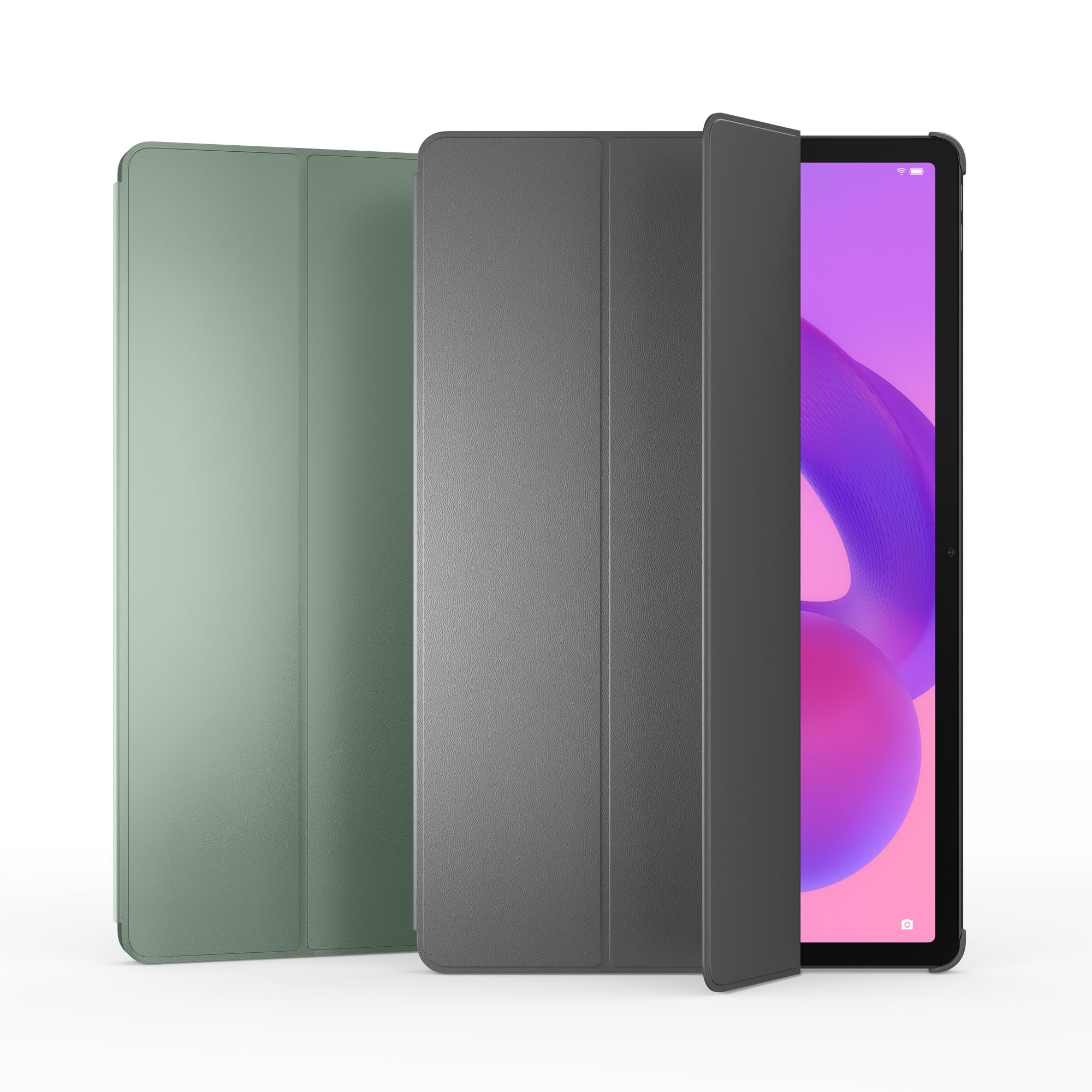 Lenovo Folio Idea Tab Pro (ochrona przed uderzeniami, skóra PU, łatwy chwyt, funkcja uśpienia/wyzwalania, złącze magnetyczne na rysik) - kolor szary