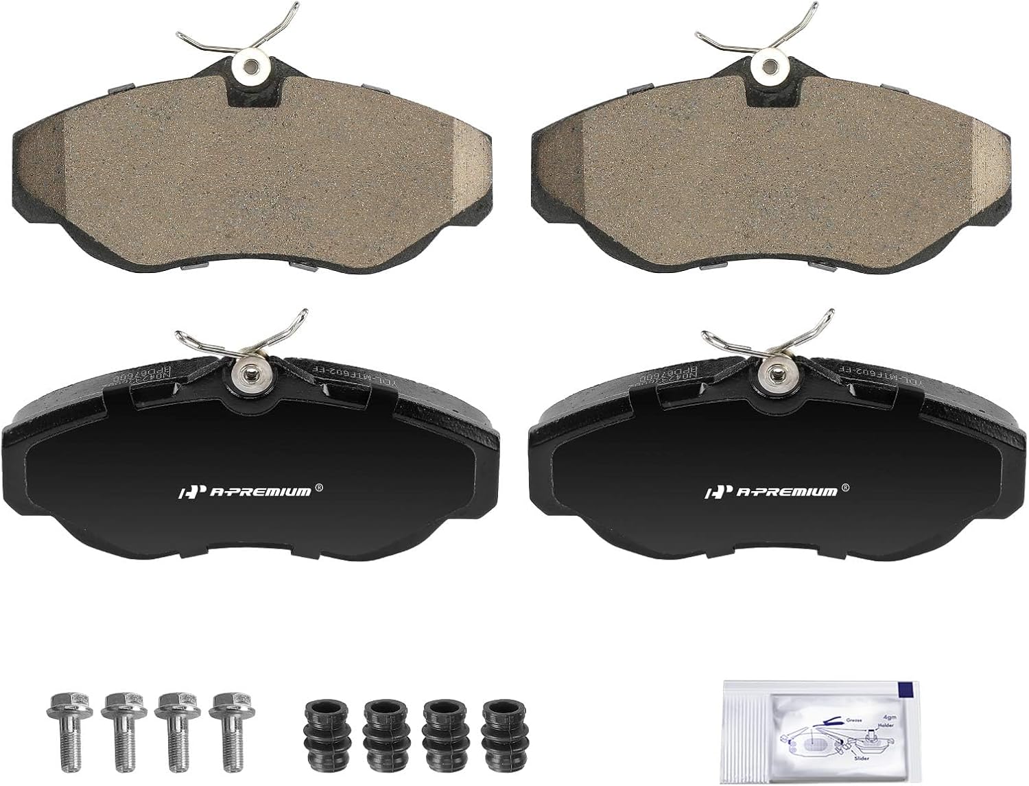 A-Premium Front Ceramic Brake Pads Set Compatible with Land Rover Range Rover 1995-2002, Discovery 1999-2004, 4-Pack