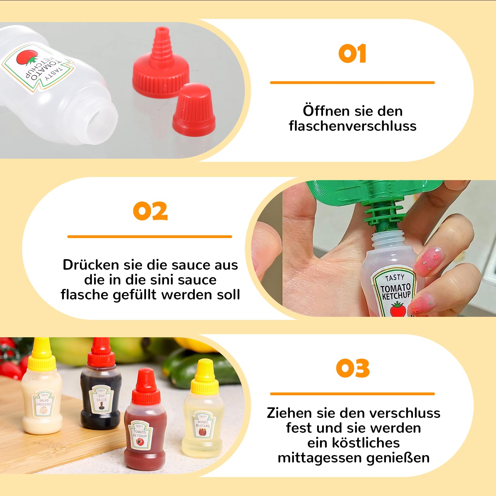 Mini Bouteille De Ketchup à Presser En Céramique, Bol'assaisonnement