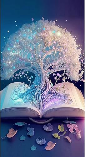 Rousp Kits de pintura de diamantes 5D para adultos arte de diamantes de imitación de estrellas lago pintura de diamantes de imitación de taladro