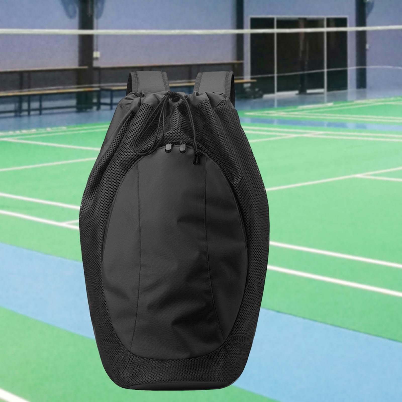 rockible Mochila con cordón y Compartimento de Malla, Bolsa Deportiva para Gimnasio, Bolsas para Raquetas de bádminton y natación.