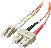 Vista 1 de Cable Matters OFNP - Cable de fibra óptica Plenum multimodo dúplex OM1 de 6.6 pies
