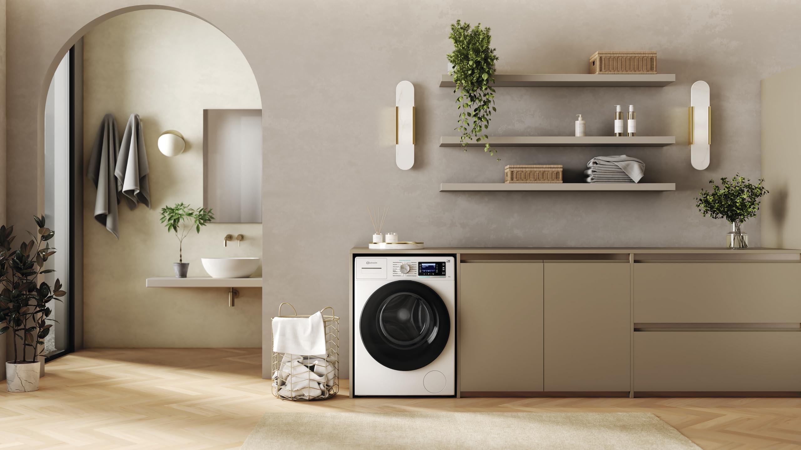 Bauknecht Waschmaschine 8kg 1400 U/min B6R 88 SILENCE DE Weiß EEK A-20% Dampftechnologie ZEN-Motor