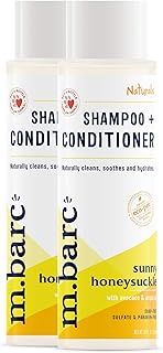 M.BARC Naturals Dog and Cat Pet Shampoo+Conditioner 16oz. (2-Pack) - Sunny Honeysuckle