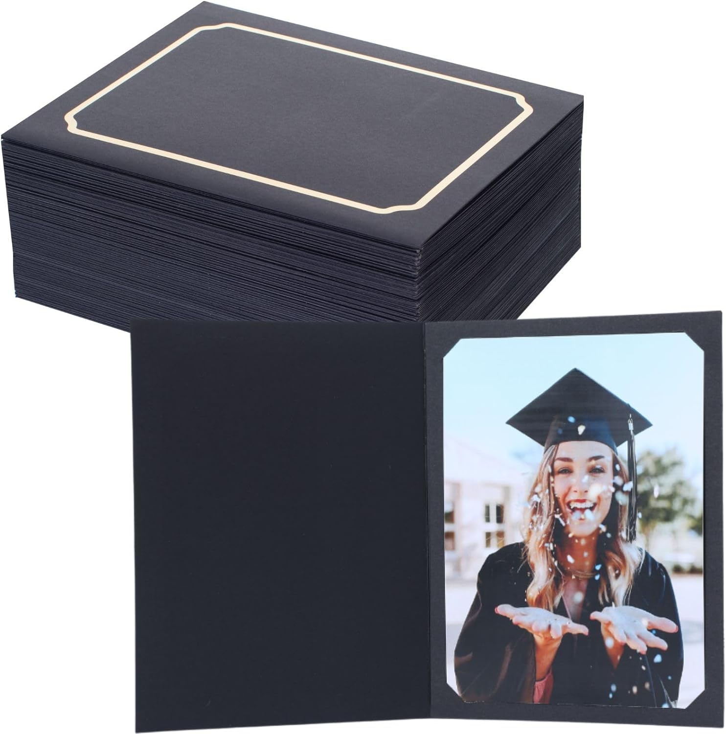Cadres photo en carton noir lot de 200 pour cadres photos de 12x17 cm et 10x15 cm