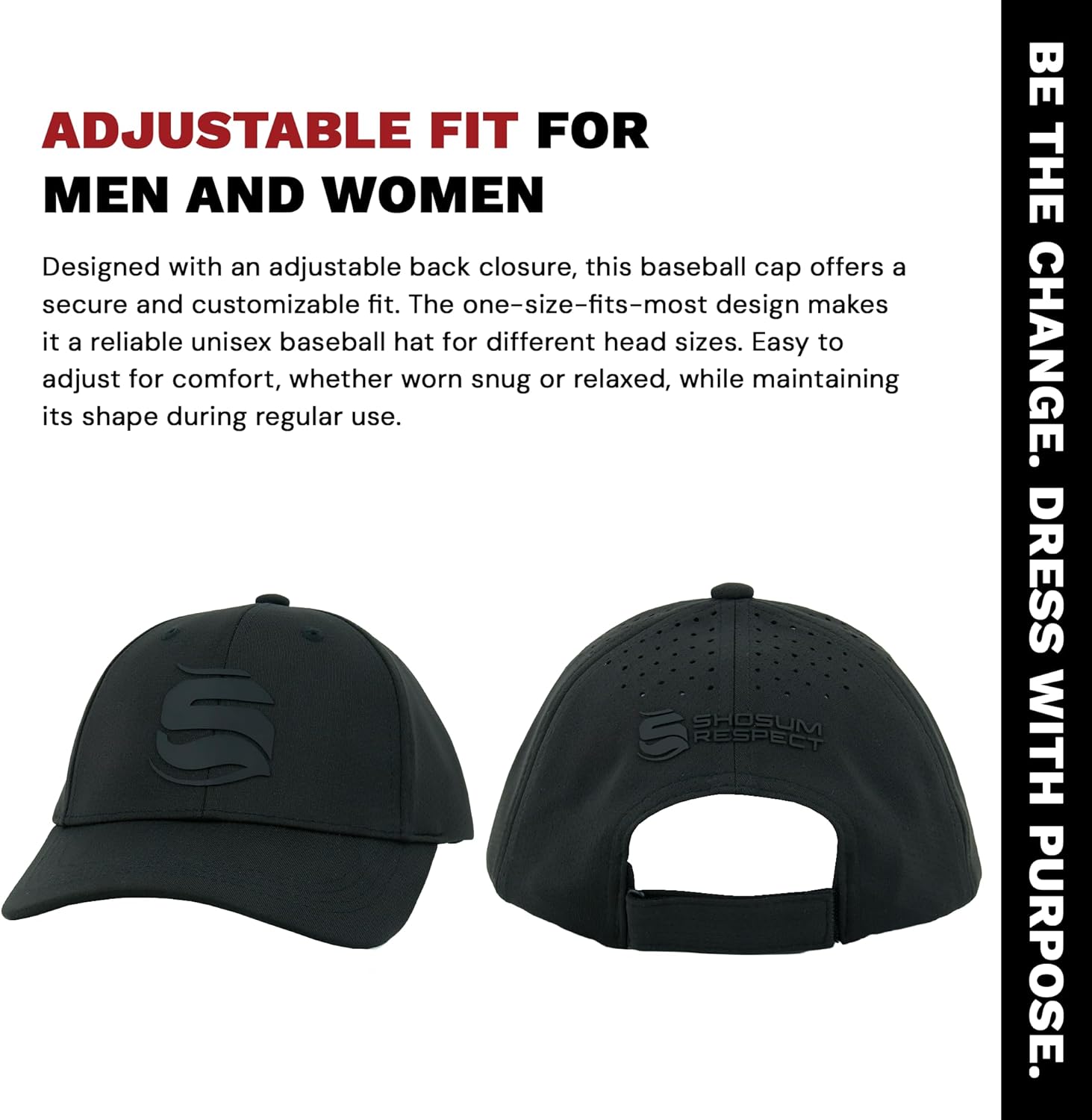 Baseball Cap – Cotton Adjustable Hat for Men and Women, Casual Baseball Hat for Streetwear, Travel and Outdoor Use