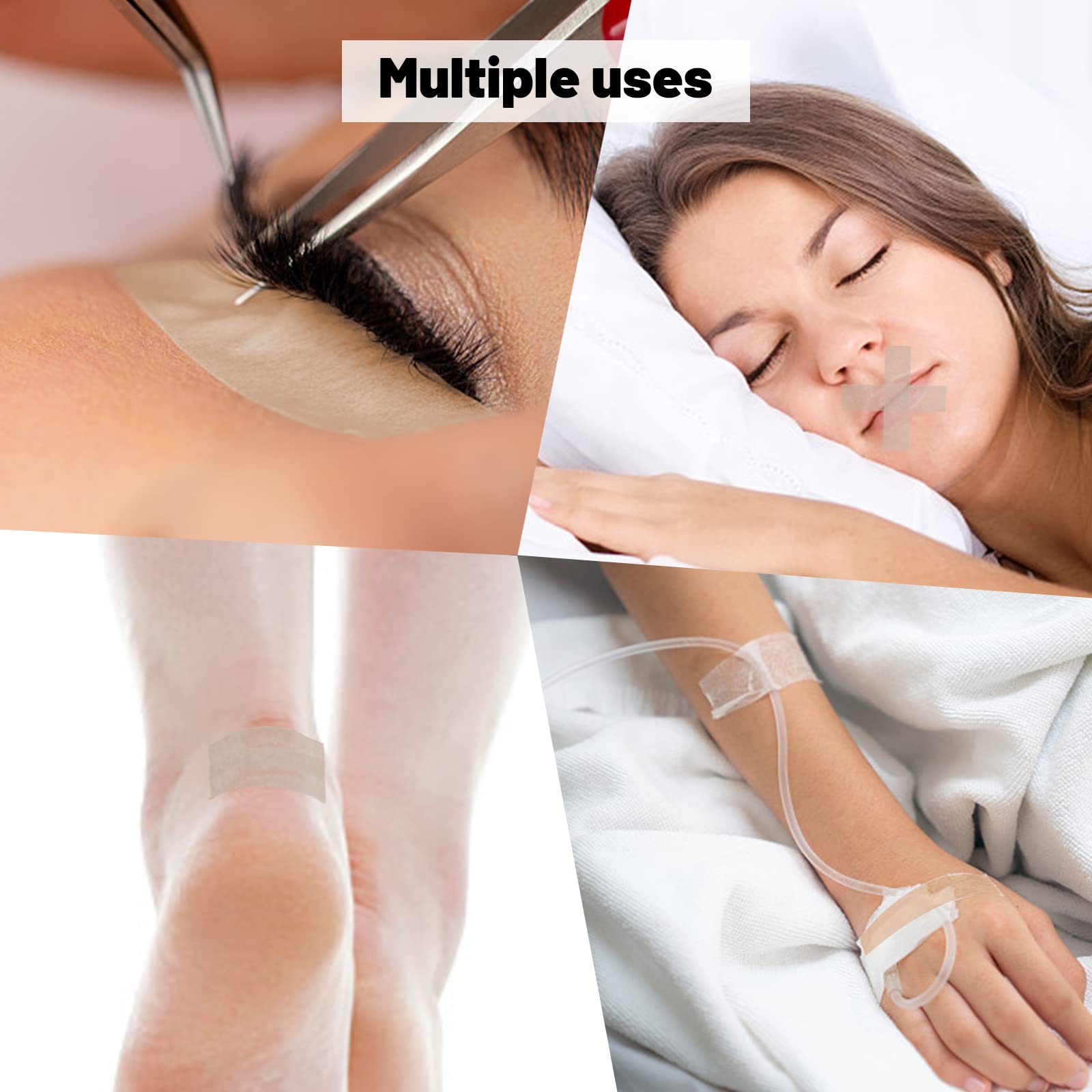 8 Rotoli Di Nastro Per Estensioni Ciglia In Tessuto Microporoso - Foto 3