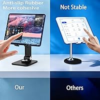 Vista 8 de 360 Rotating Cell Phone Stand,Folding Phone Stand,Adjustable Height and Angle Foldable Cell Phone Stand Holder for Desk, Taller iPhone Stand