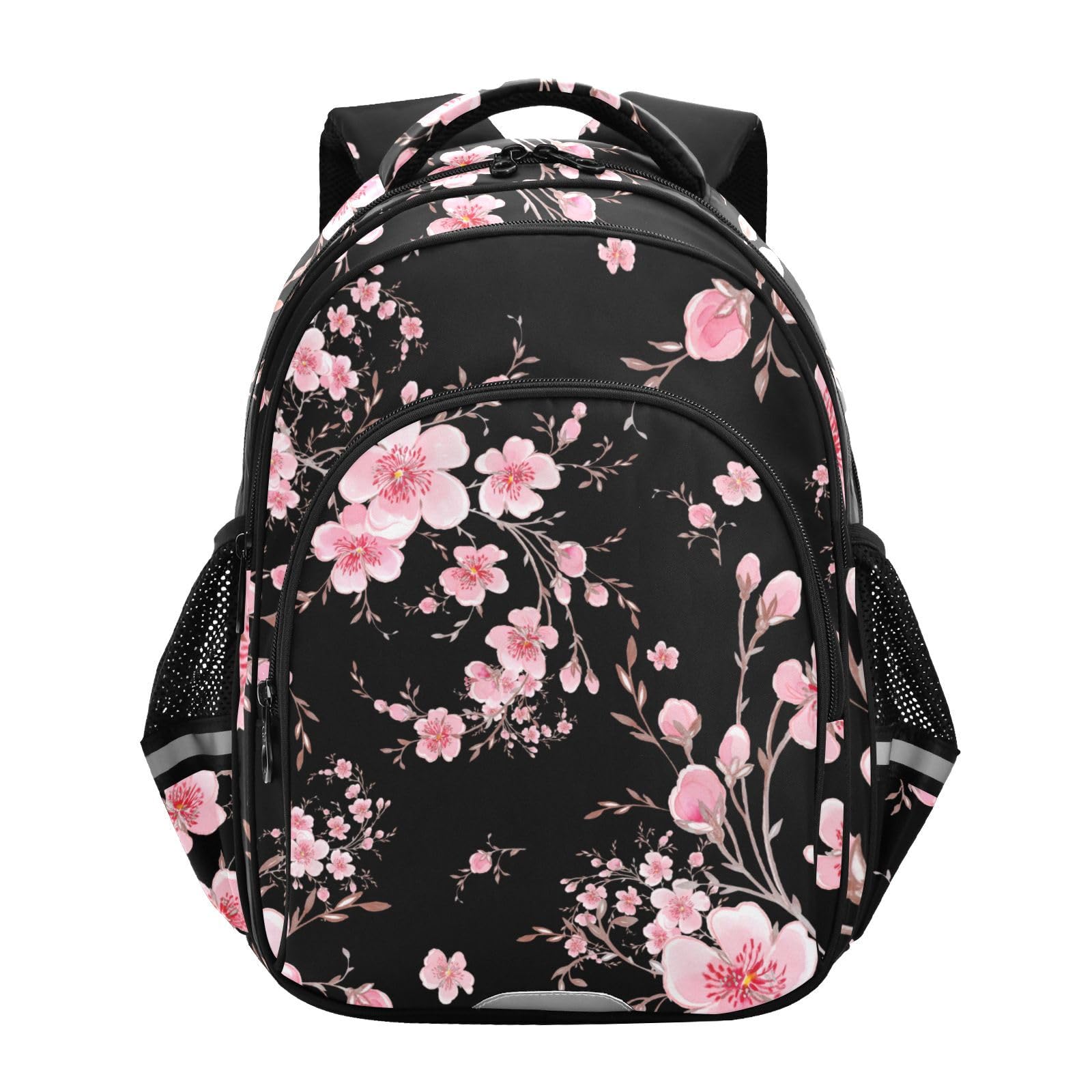 Sac à dos d'école, léger et décontracté, motif fleurs de cerisier Sakura pour adolescentes, filles, garçons, ordinateur portable de 16,9", sac à dos décontracté pour voyage, travail, #01, M