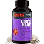 FreshCap Lions Mane 14,000mg - Triple Extracted 14:1 Mushroom Supplement Capsules with 31% Beta-Glucans - Fruiting Body Only Nootropic for Memory, Focus, Clarity & Mood - Organic, Vegan (60 Capsules)
