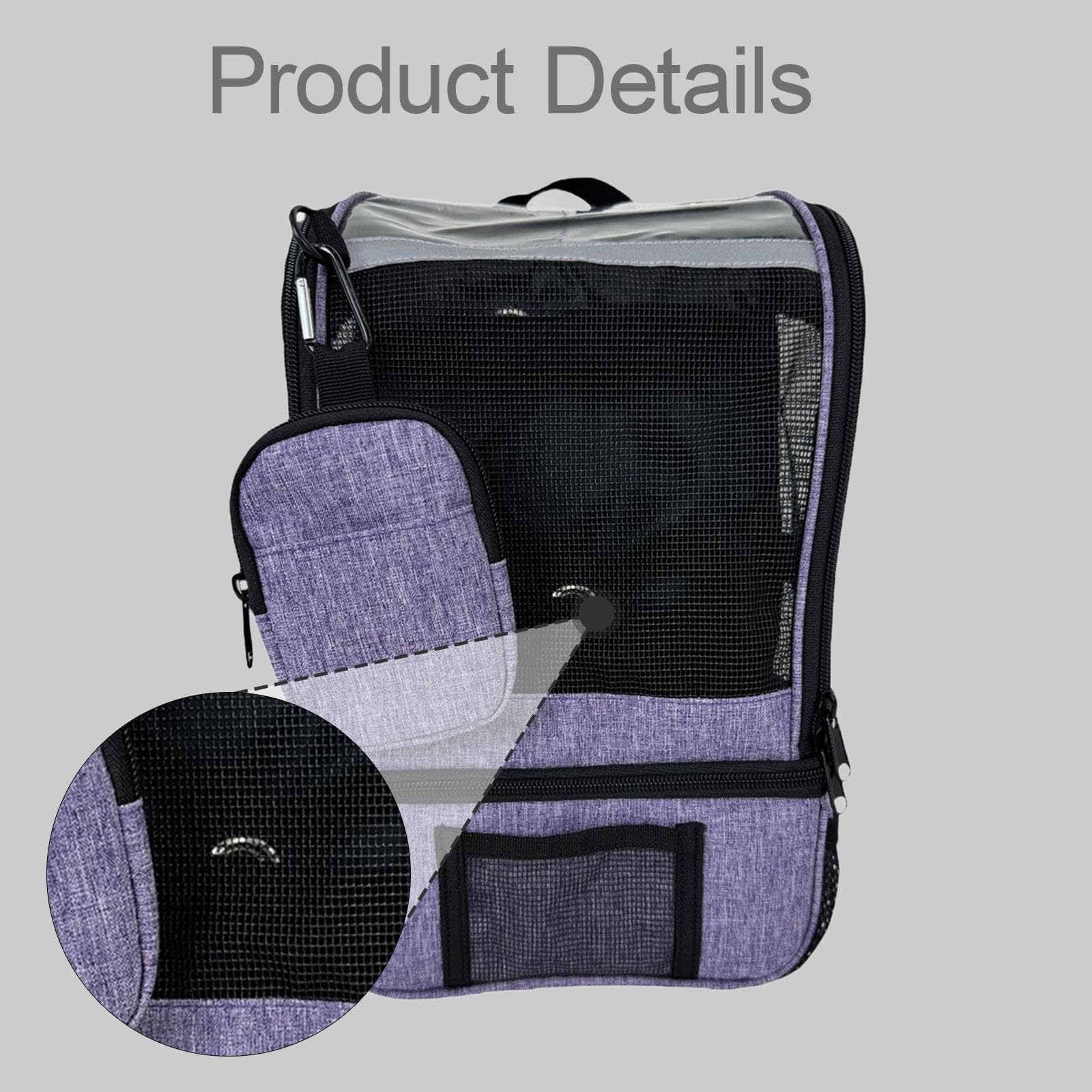perfk Mochila para concentrador de oxígeno, bolsa de transporte con correa ajustable para el hombro, bolsa ligera para máquina de oxígeno, para