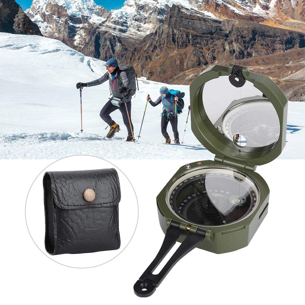 Keenso Brújula geológica al Aire, brújula geológica Profesional de Alta precisión, brújula direccional Multifuncional, Impermeable, Luminosa, Tienda de campaña y Accesorios