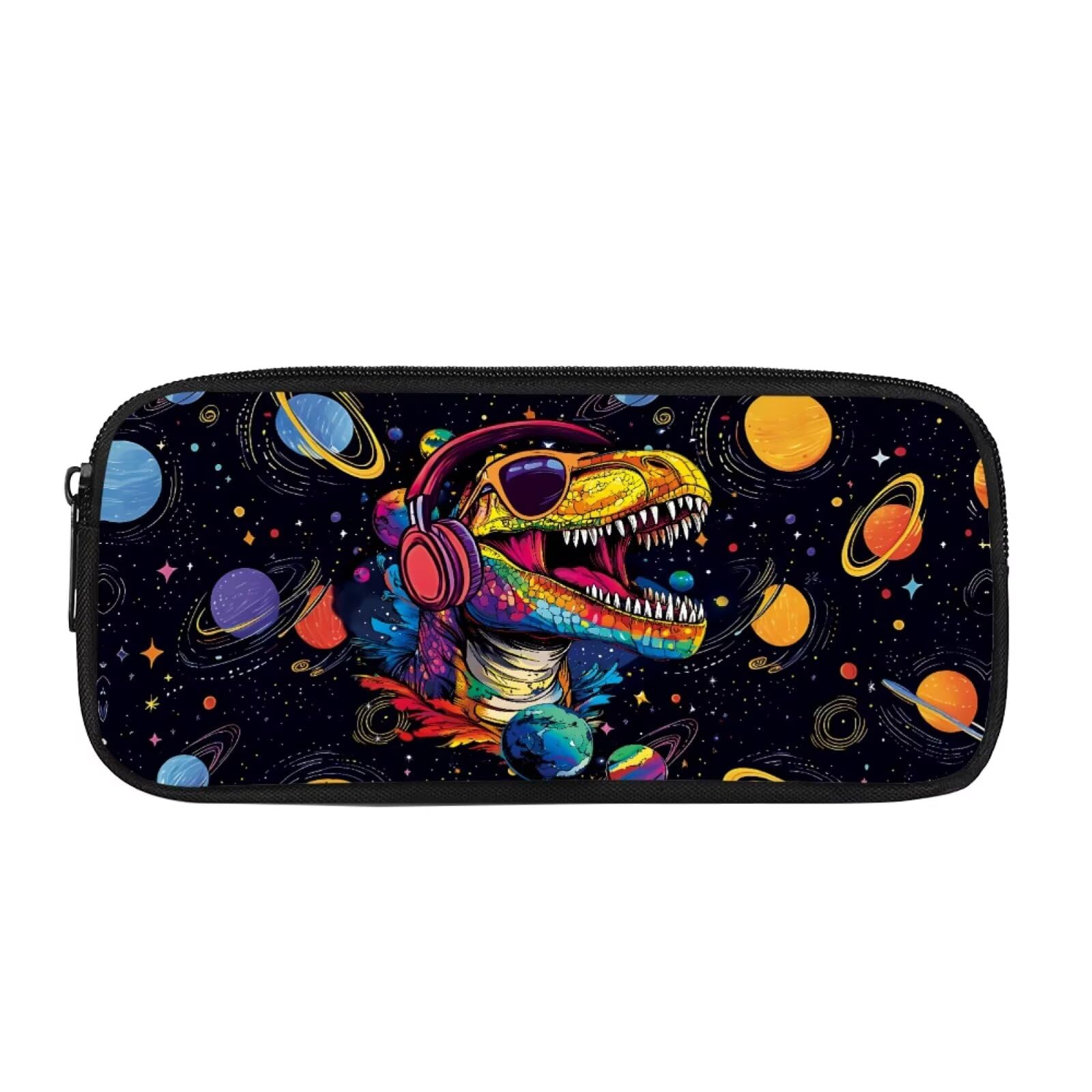 chaqlin Kids School Pencil Holder with Compartment Dinosaur Pencil Case for Boys Organizer Pencil Pen Bag Girls Stationery Pouch for School Students โ image 1