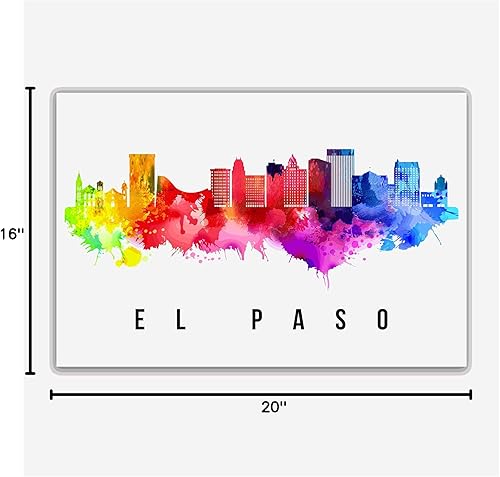 Vista 201 de Póster de Atlantic City Skyline New Jersey, pintura de paisaje urbano de Atlantic City, póster de Atlantic City New Jersey, impresión de paisaje