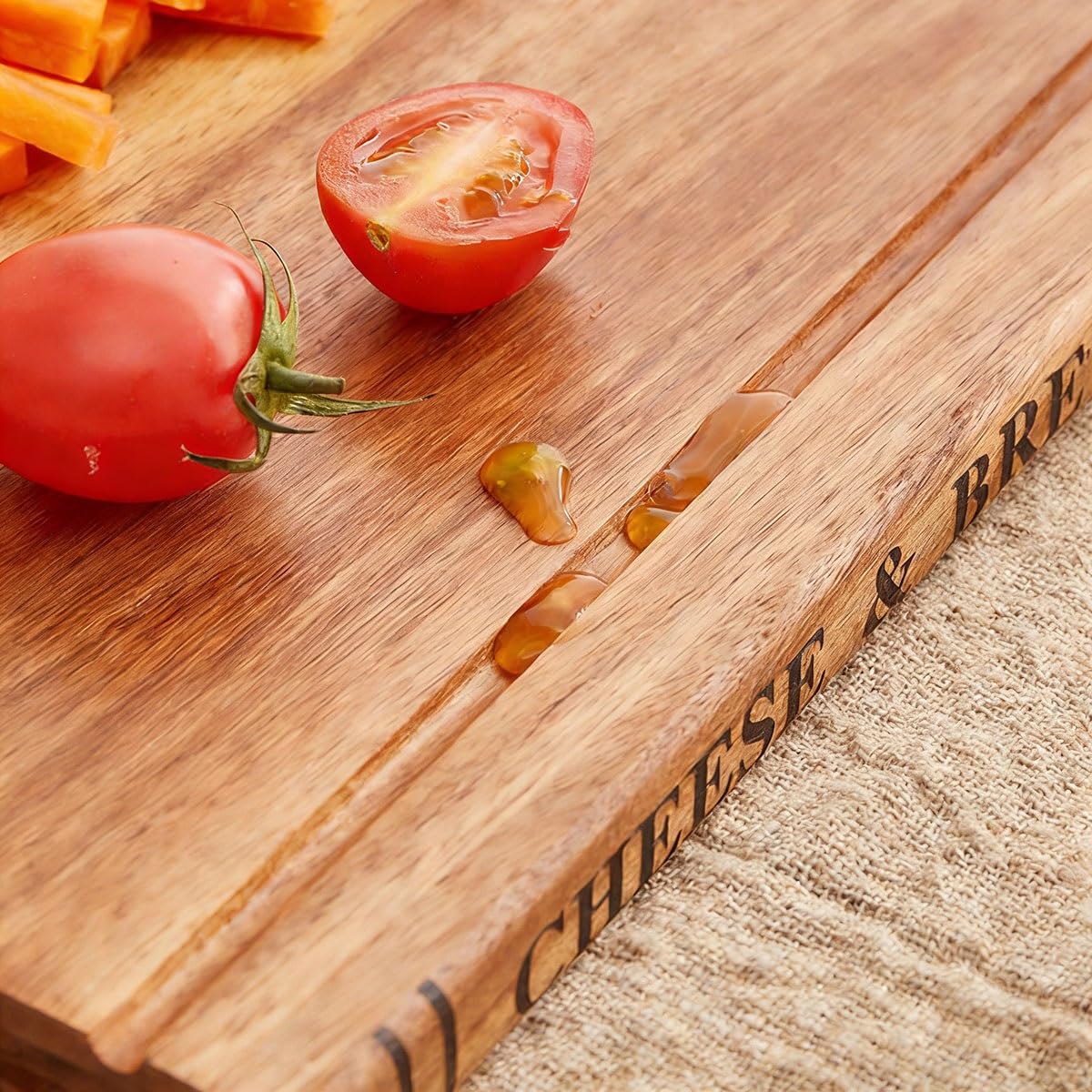 Set da 3 taglieri in acacia stile biblioteca con supporto, blocco da macellaio per carne formaggio verdure per amanti dei libri e chef