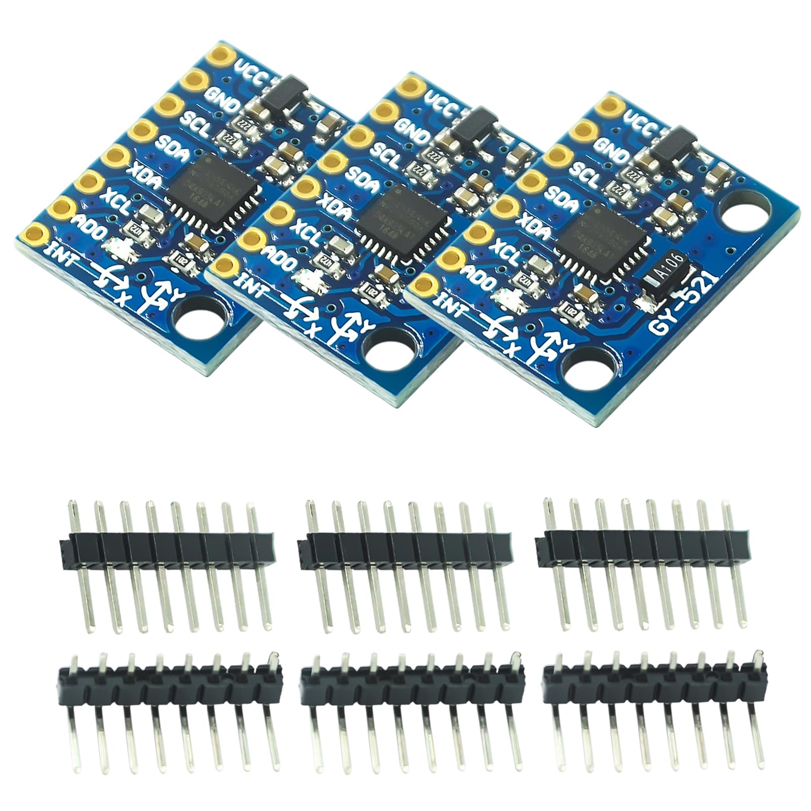 ARCELI 3 x GY-521 MPU-6050 Module