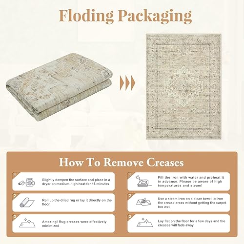 Miniatura 41 de LIVEBOX Alfombra lavable de 2 x 6 pies para baño, tapetes de cocina antideslizantes para entrada de piso, tapete bohemio para puerta delantera