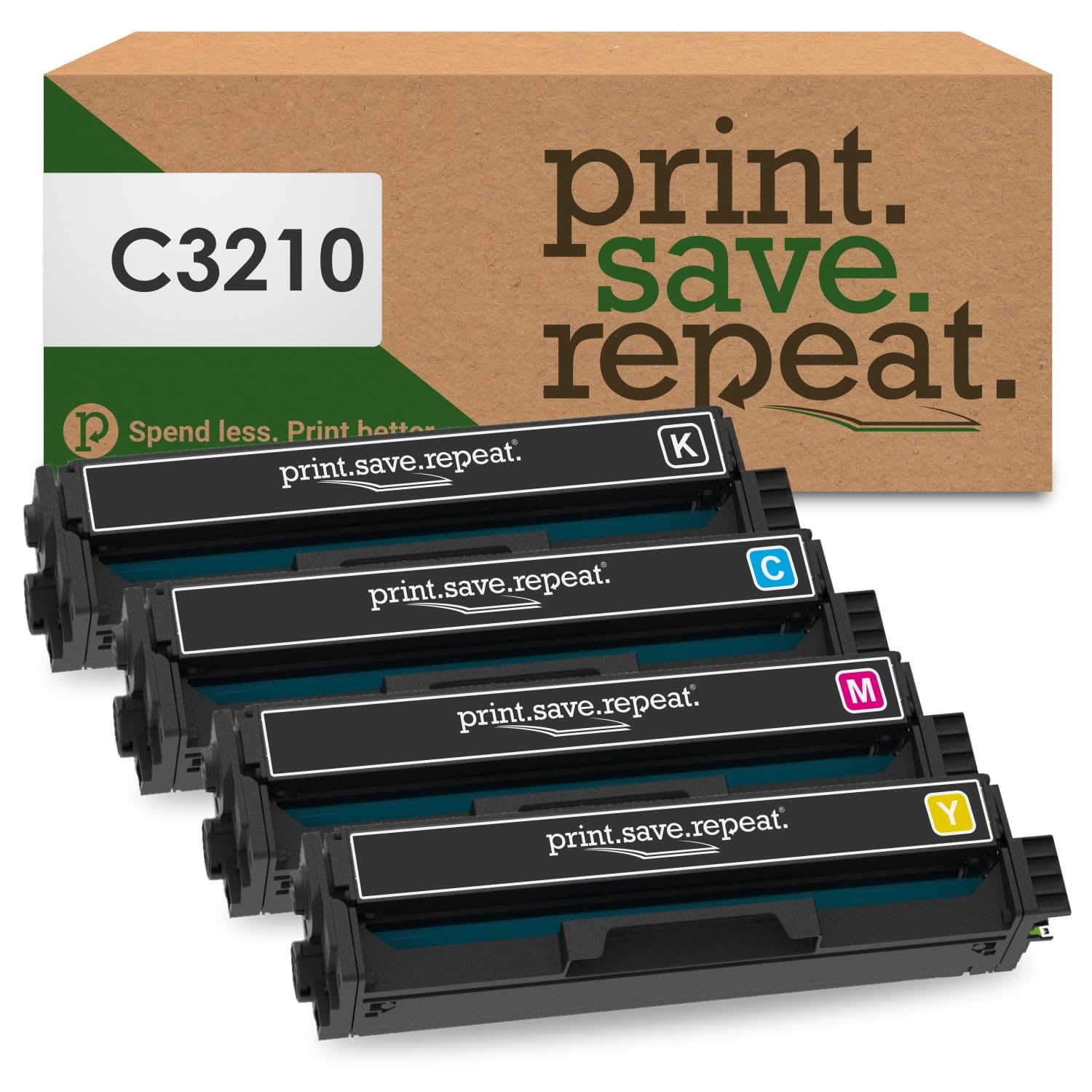 Print.Save.Repeat. Lexmark C3210 4-Color Combo Pack Remanufactured Toner for C3224, C3326, C3426, MC3224, MC3326, MC3426