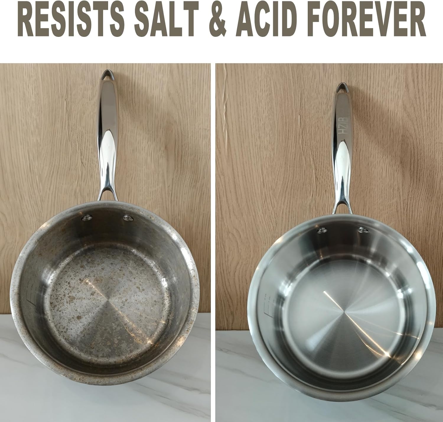 Sauce Pan, Pot 316 Stainless Steel, Sauce Pan with Lid, Small Pot with Free Engraving - 5-Ply Clad, Saucepan Non-Corroding Cookware, Small Sauce Pan Customize Ultimate Kitchen Heirloom