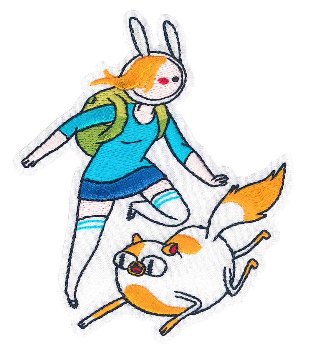 C&D Visionary Yellow, Blue, White Adventure Time Fionna & Cake Patch