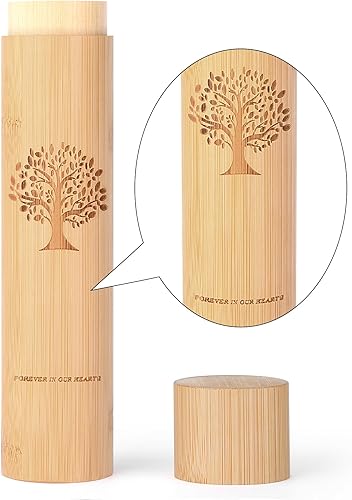 Miniatura 3 de Urnas pequeñas de dispersión para cenizas humanas para adultos, tubos de dispersión de 9 x 2 pulgadas para cenizas humanas, urnas biodegradables