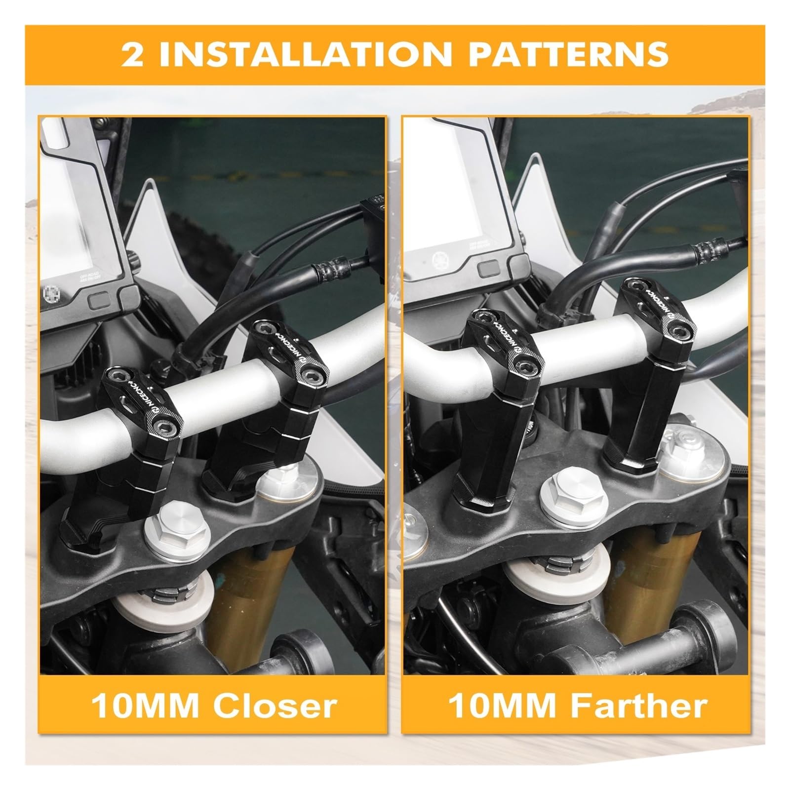 Riser per moto Accessori Moto Ricambi Riser Manubrio Da 20 Mm Per Tenere 700 /XTZ700 2019-2024 Rally Edition 20-24 World Raid 2022