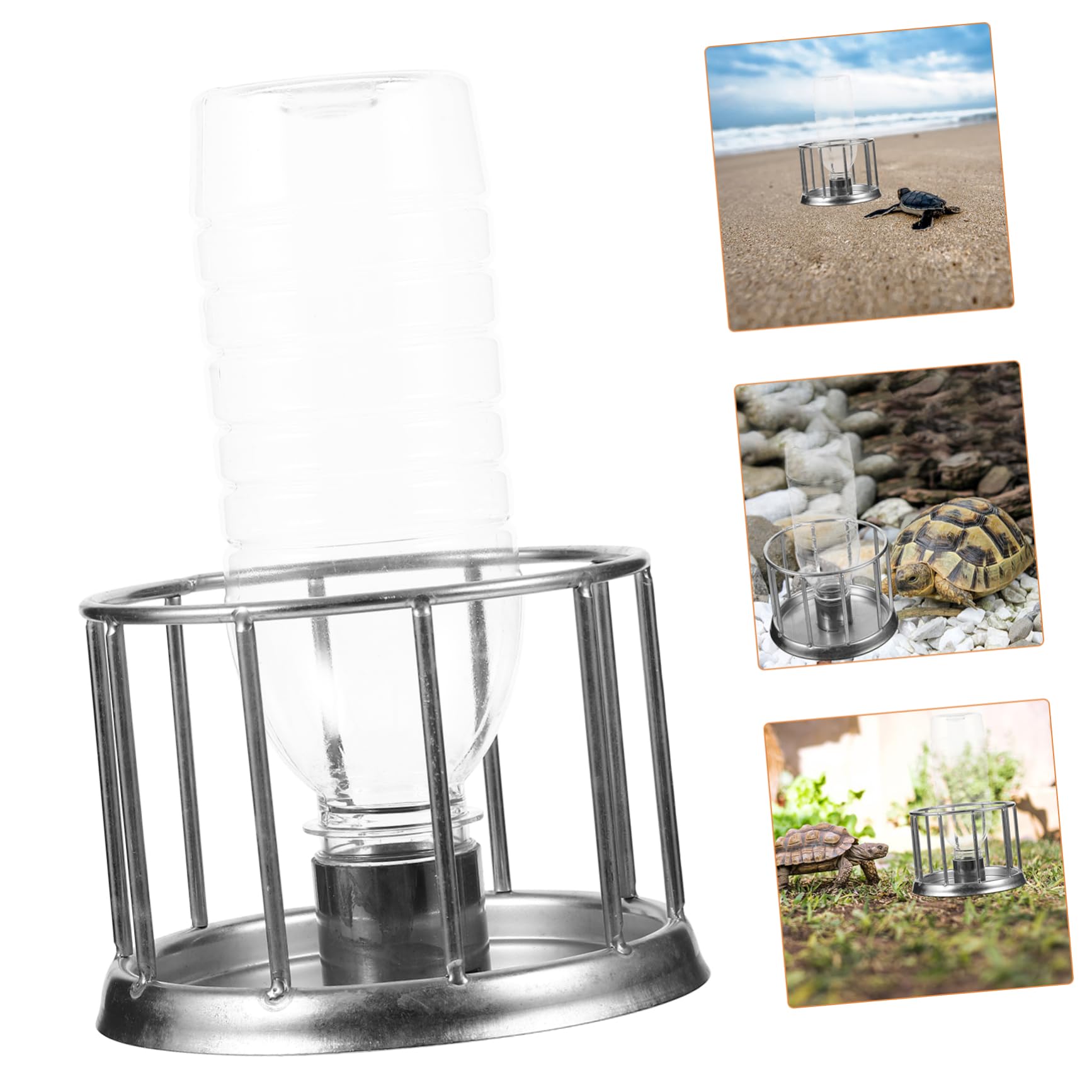 VANZACK 5piezas Comedero y Bebedero para Reptiles De Acero Inoxidable Plato Multifuncional Mini para Tortugas y Lagartos para Alimentación y Agua Terrarios