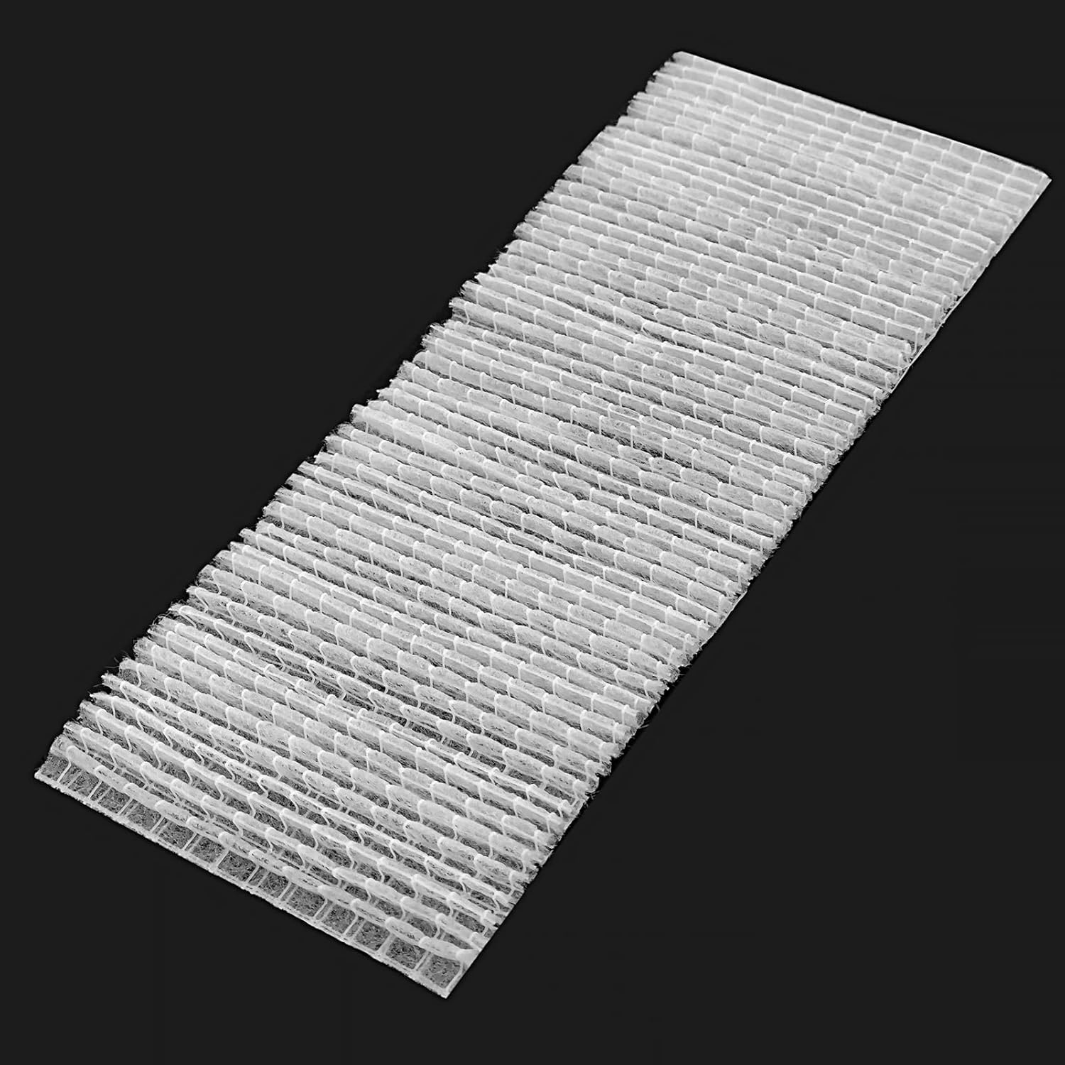 Close-up view of the filter's pleated surface