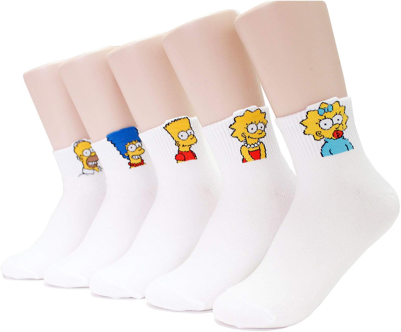 EVEI The Simpsons Cartoon Series Women's Men's Original Socks