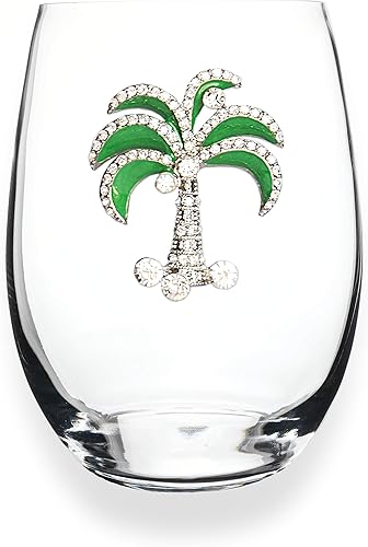 Miniatura 16 de THE QUEENS' JEWELS - Octopus Jeweled - Copa de vino sin tallo, 21 oz. - Deslumbrante y único - Cristalería decorada a mano - No pintada 0300-004-100