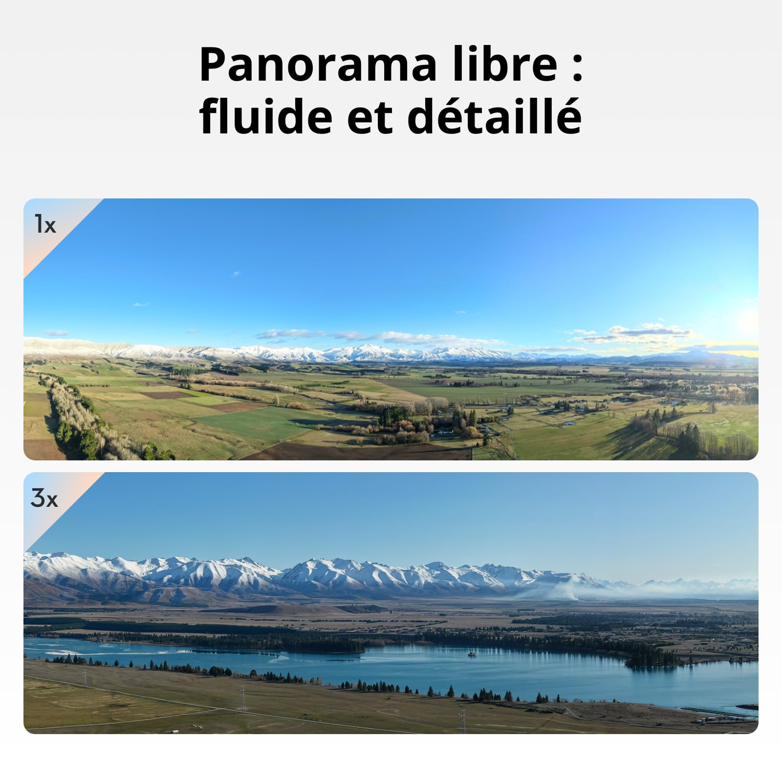 Bundle Fly More DJI Air 3S (radiocommande RC 2 avec écran), drone avec caméras grand-angle CMOS 1'' & télé moyenne pour adultes, 4K/60 ips, détection omnidir. et 3 batteries pour un temps de vol accru