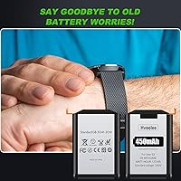 Vista 7 de Batería de 450 mAh para Samsung Gear S3 Frontier (SM-R760, R770, R765), batería de repuesto de alta capacidad para Gear S3 Classic Internal