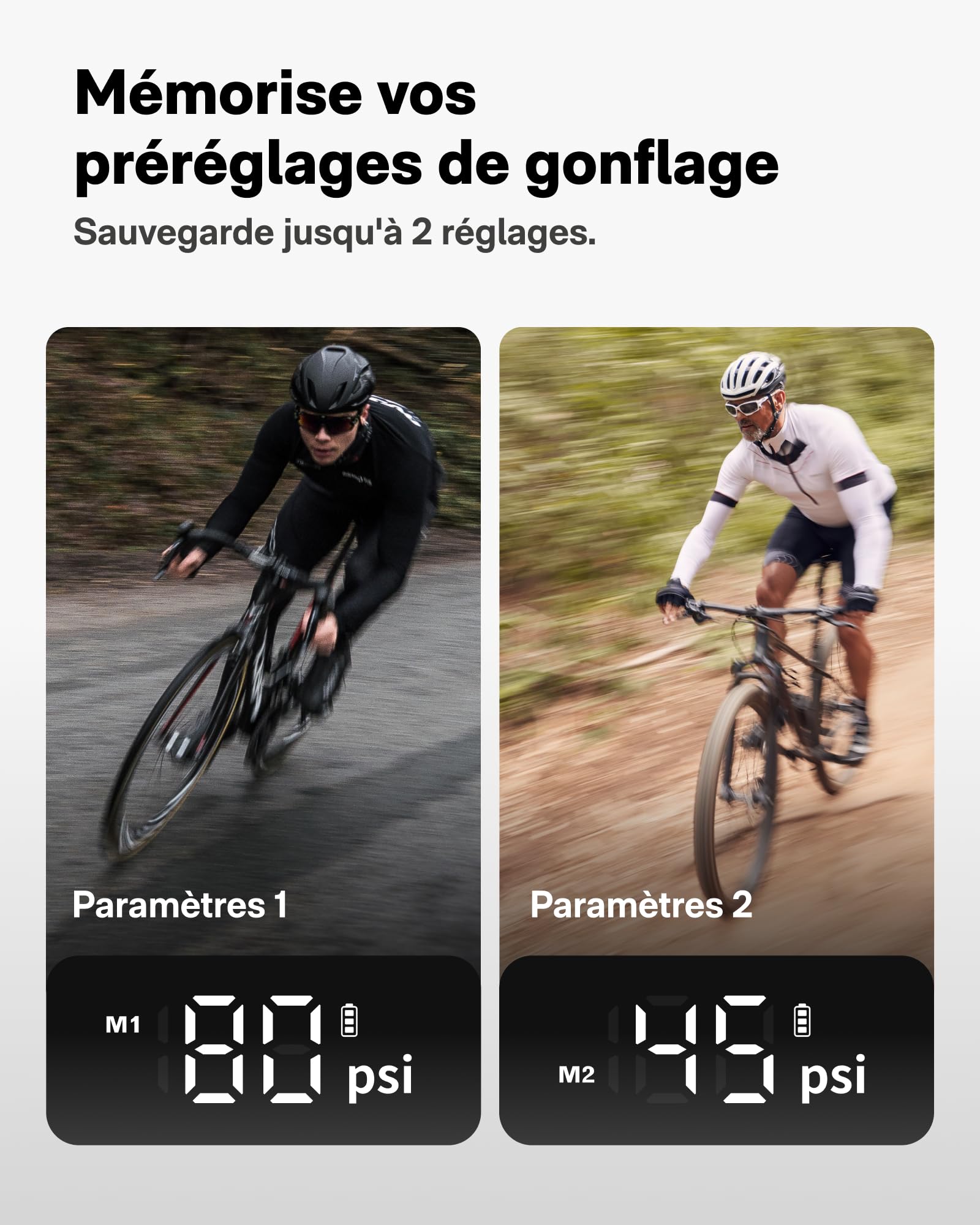 HOTO Mini Pompe à Vélo - Gonflage Rapide 25s avec Manomètre, Arrêt Auto, Pompe à Air Électrique Portable 150PSI avec Valves Presta et Schrader pour Vélo de Route, VTT, Moto, Voiture, Ballons de Sport