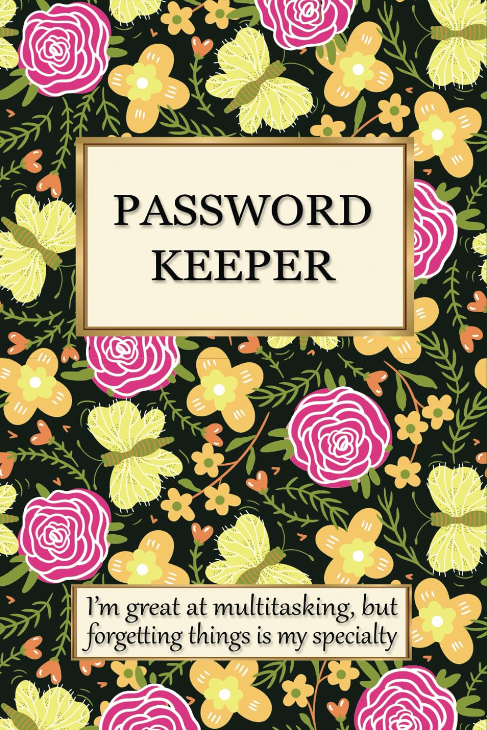 Password Keeper Book Large Print for Seniors Attractive