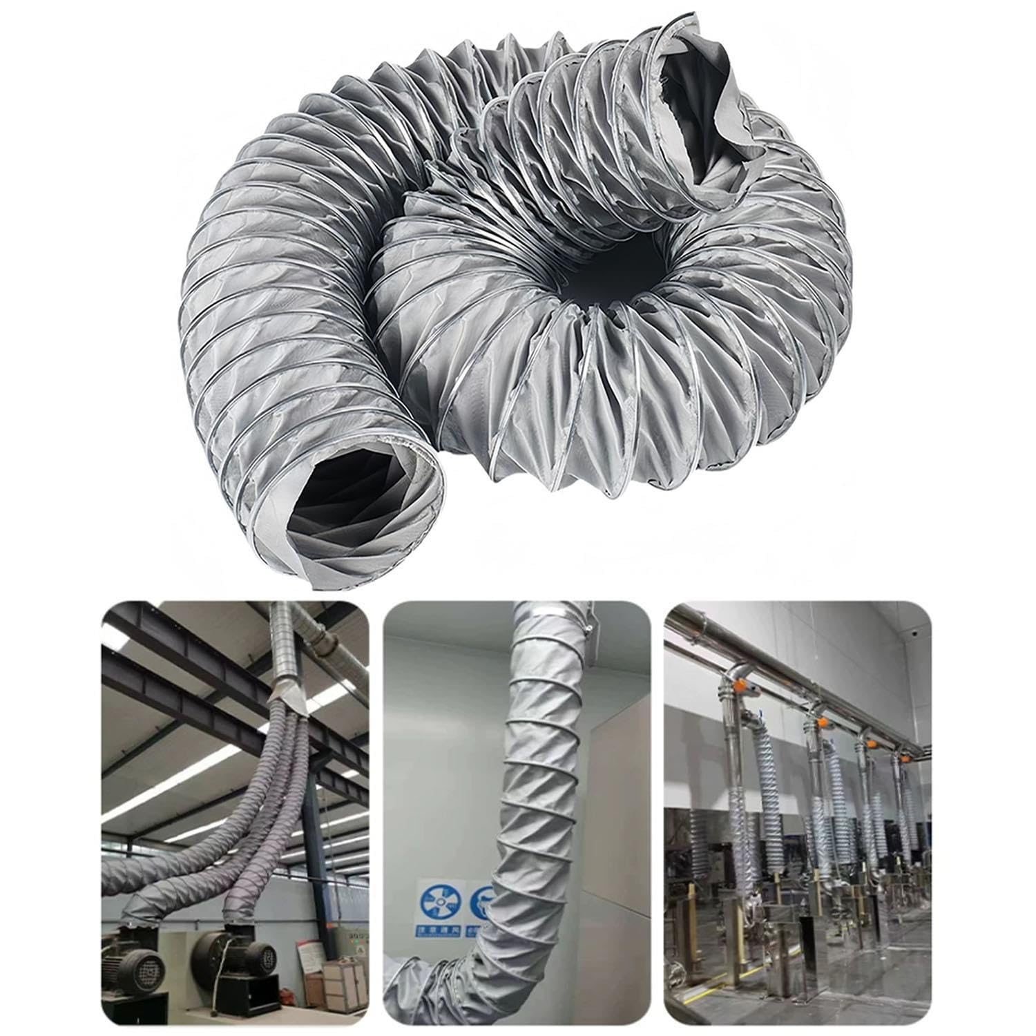 Tubo De Ventilación 80mm Conducto D'aire Flexible Para Campana Extractora