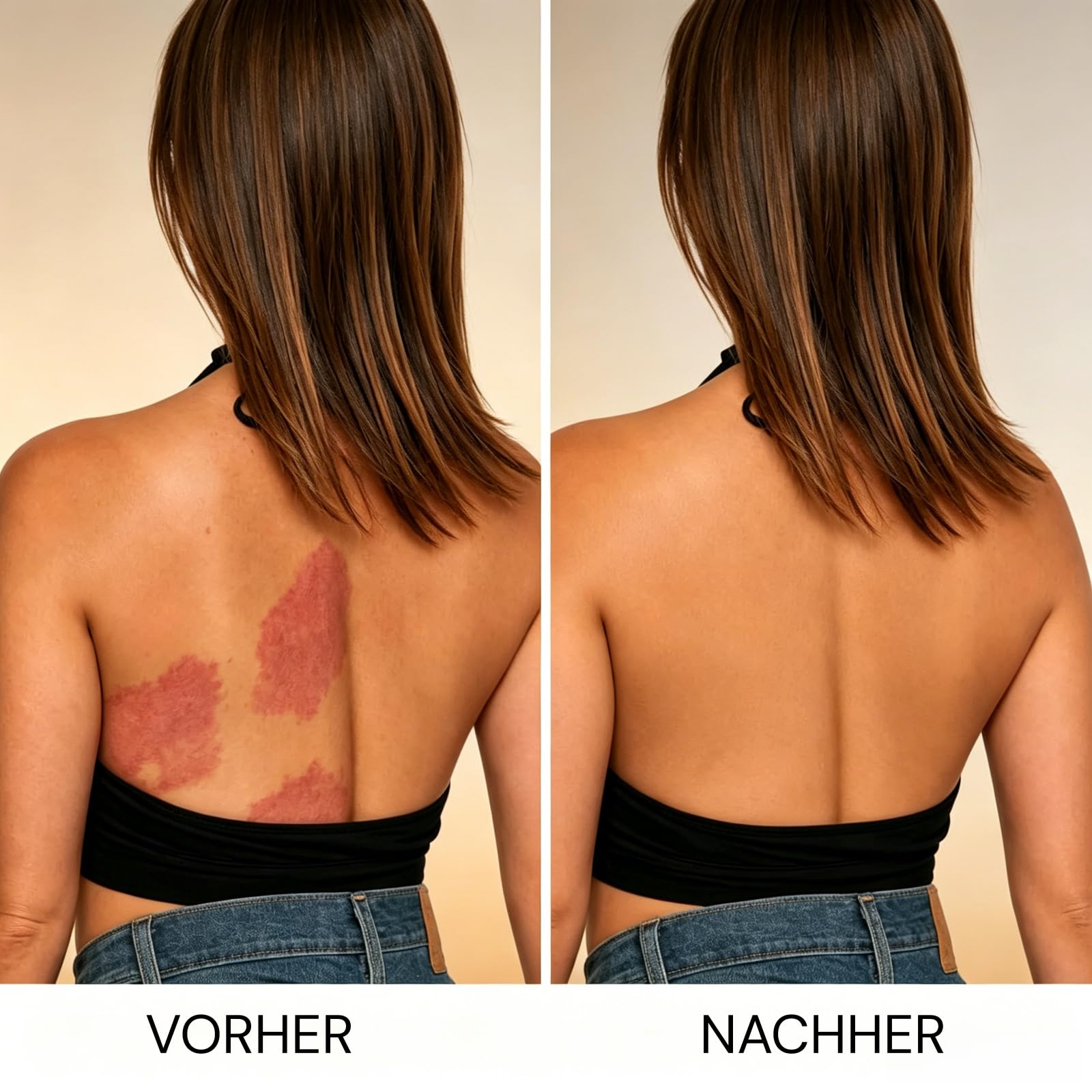 Heroka Nudaskin Body Coverage Concealer Fair Körper Camouflage Make-up für Beine und Körper, wasserfest, natürliches Finish (04 Natuurlijk beige)