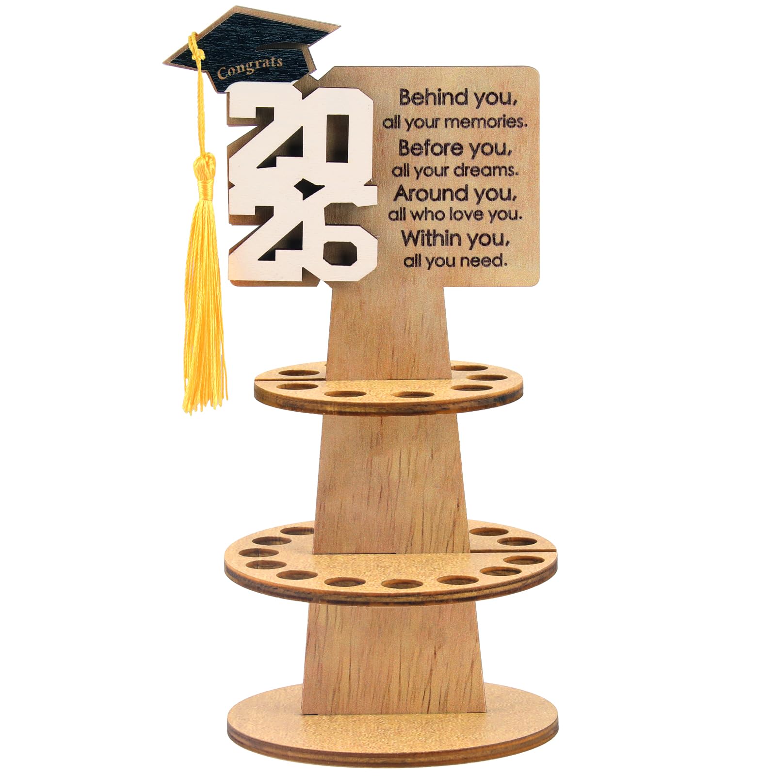 2026 Graduation Gift Money Holder, Unique Greeting Cards Cash Holder Cash Gift, Double-Layer Money Cake with 25 Holes for Cash Congrats Graduation Party Supplies-image-15