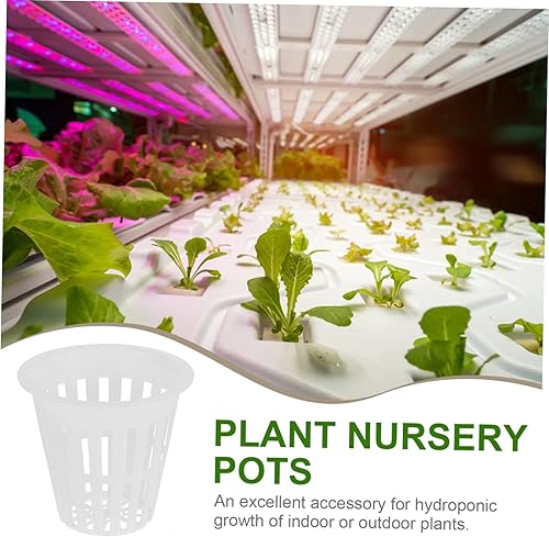 Miniatura 4 de EXQUIMEUBLE 10 Uds. Cesta de plantación de plástico maceta hidropónica maceta transparente maceta acuapónica contenedor de plantación cesta taza
