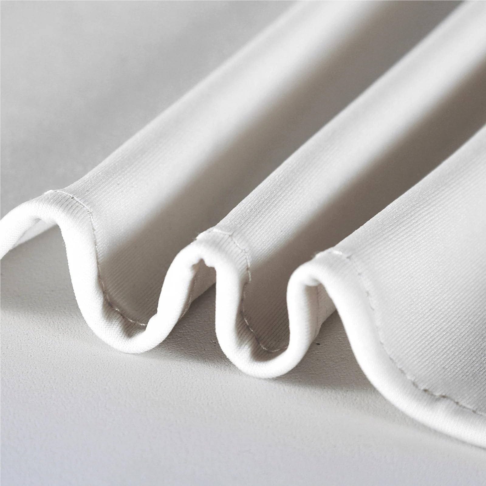 Spandex pokrowiec na stół koktajlowy, okrągła spódnica koktajlowa, biała, elastyczna dopasowana osłona na wesele, bankiet, 80 x 110 cm