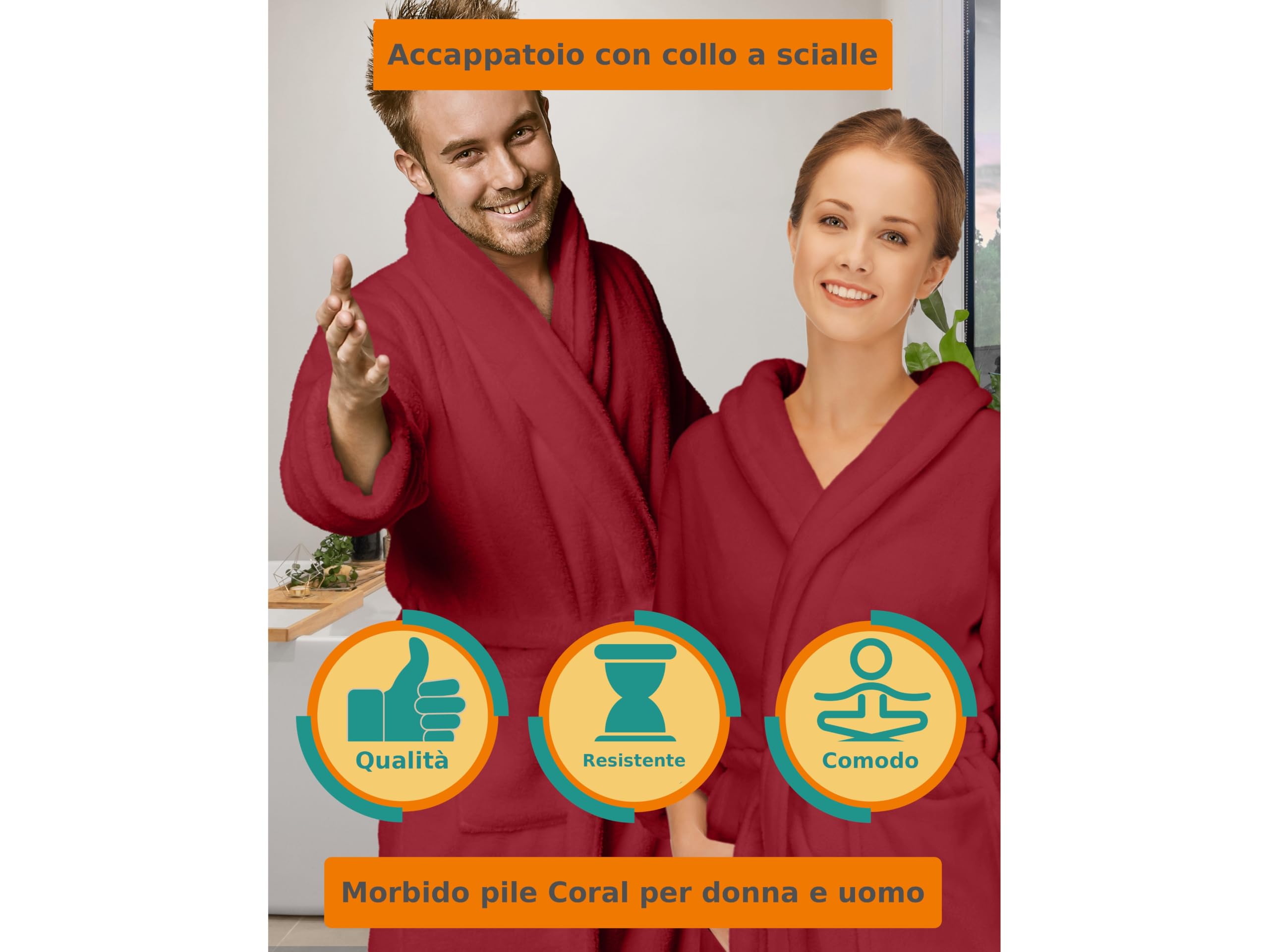 npluseins accappatoio da donna e accappatoio da uomo accappatoio in pile con collo a scialle - accappatoio sauna da donna morbido